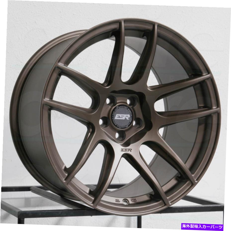 ホイール 4本セット 18x10.5 ESR CS08 CS8 5x114.3 22ブロンズホイールリムセット(4)72.56 18x10.5 ESR CS08 CS8 5x114.3 22 Bronze Wheels Rims Set(4) 72.56【並行輸入品】|Us Custom Parts Shop USDM