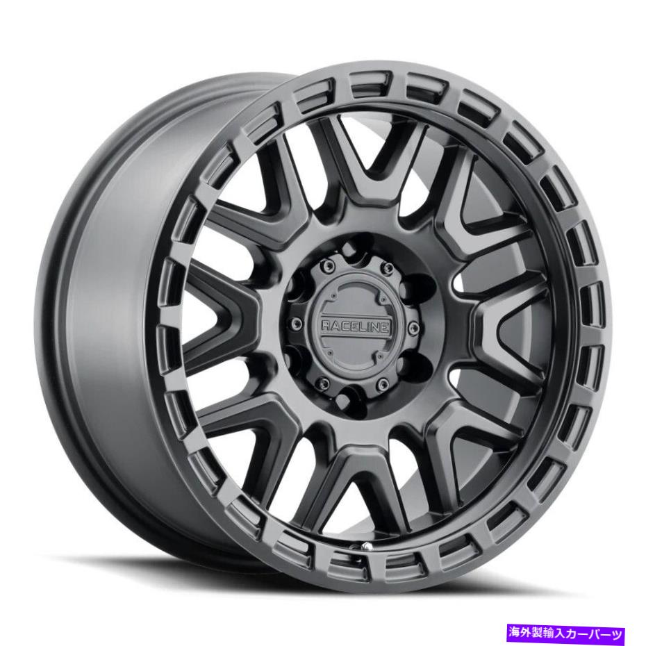 ホイール 4本セット 17x9 Raceline 953 Krank 8x6.5/8x165.1 -12ブラックホイールリムセット(4)125.2 17x9 Raceline 953 Krank 8x6.5/8x165.1 -12 Black Wheels Rims Set(4) 125.2【並行輸入品】
