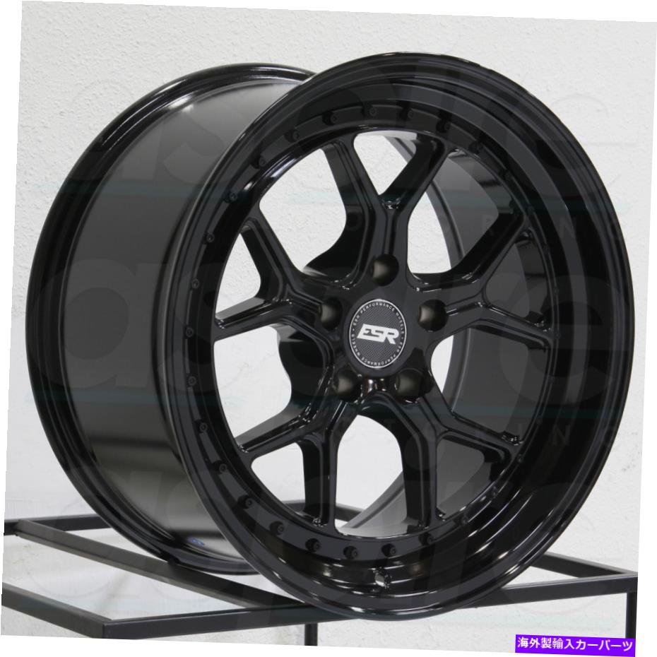 ホイール　４本セット 18x8.5 ESR CS02 CS2 5x100 30グロスブラックホイールリムセット（4）72.56 18x8.5 ESR CS02 CS2 5x100 30 Gloss Black Wheels Rims Set(4) 72.56【並行輸入品】