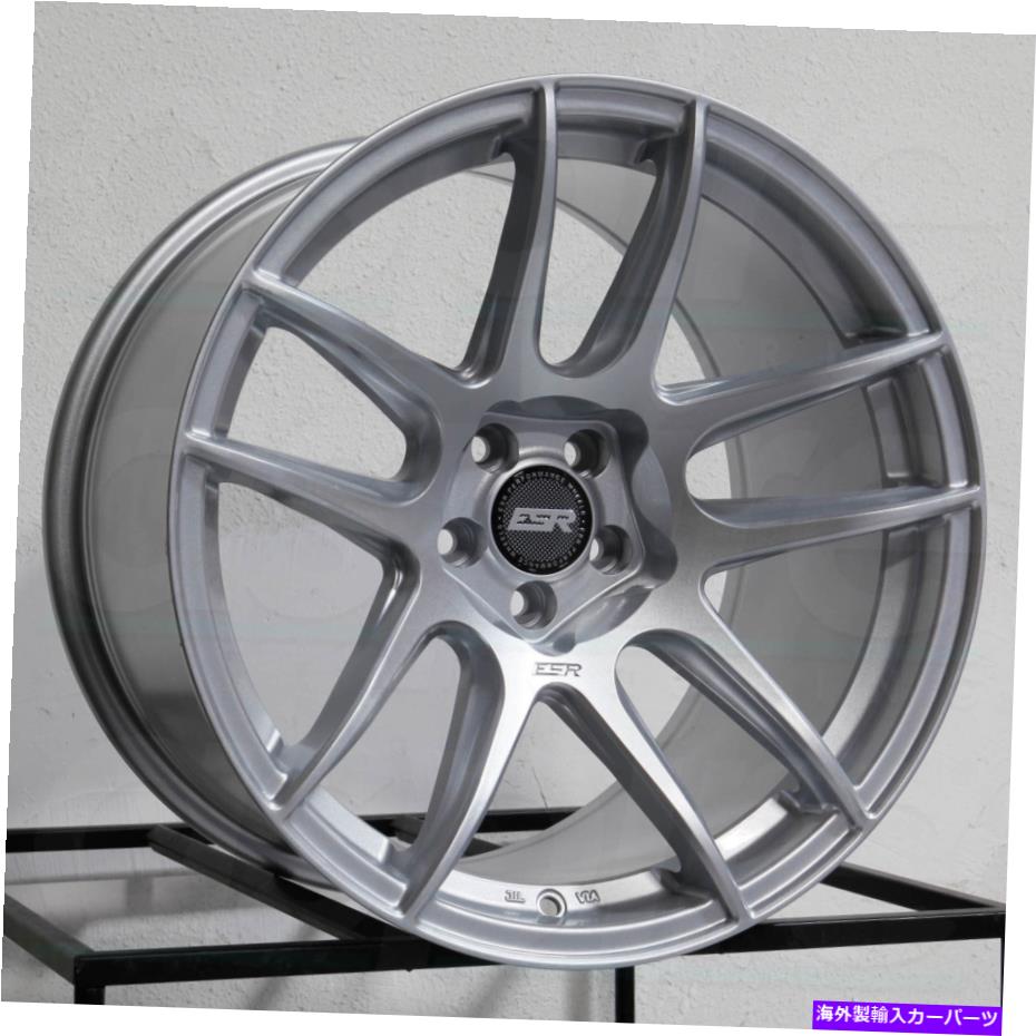 ホイール 4本セット 18x10.5 ESR CS08 CS8 5x114.3 30ハイパーシルバーホイールリムセット(4)72.56 18x10.5 ESR CS08 CS8 5x114.3 30 Hyper Silver Wheels Rims Set(4) 72.56【並行輸入品】|Us Custom Parts Shop USDM