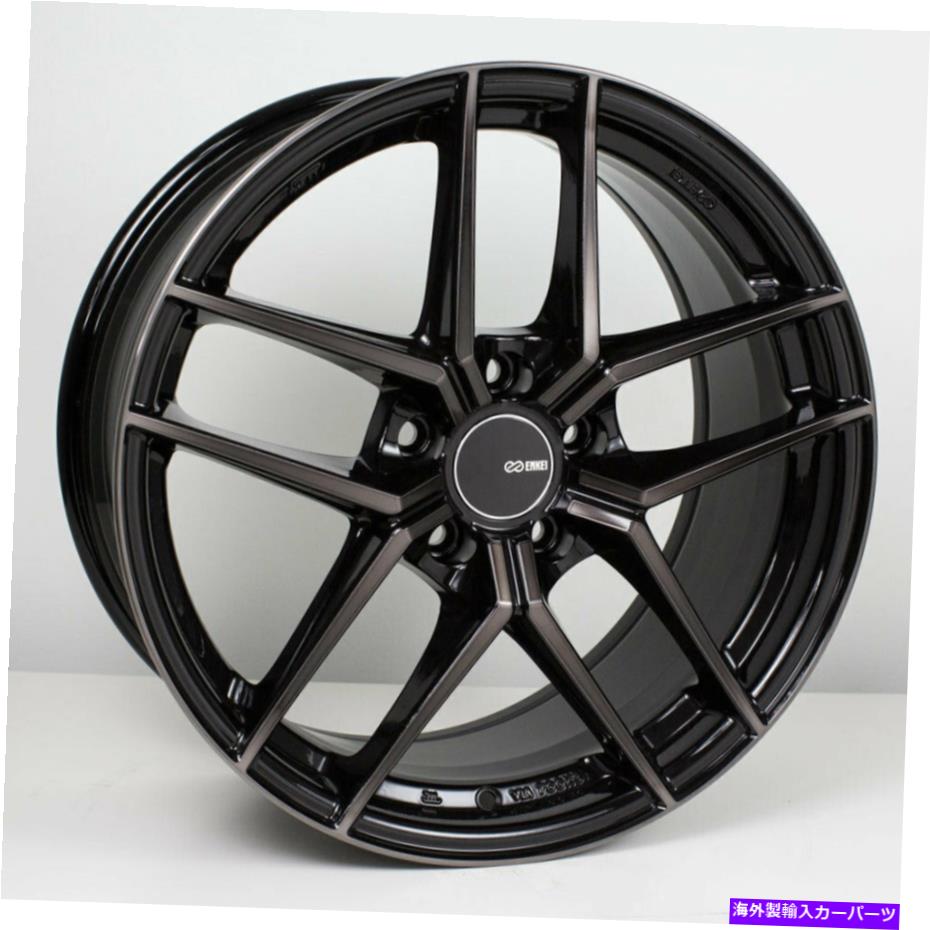ホイール　４本セット 18x9.5 enkei ty5 5x114.3 30ブラック機械加工ホイールリムセット（4） 18x9.5 Enkei TY5 5x114.3 30 Black Machined Wheels Rims Set(4)【並行輸入品】｜Us Custom Parts Shop USDM