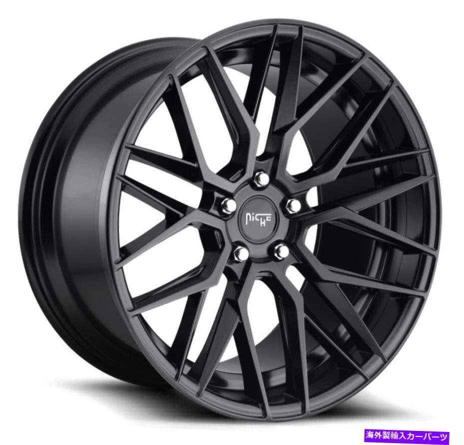 ホイール　４本セット 18x8ニッチM190ガンマ5x114.3 40マットブラックホイールリムセット（4）72.56 18x8 Niche M190 Gamma 5x114.3 40 Matte Black Wheels Rims Set(4) 72.56【並行輸入品】