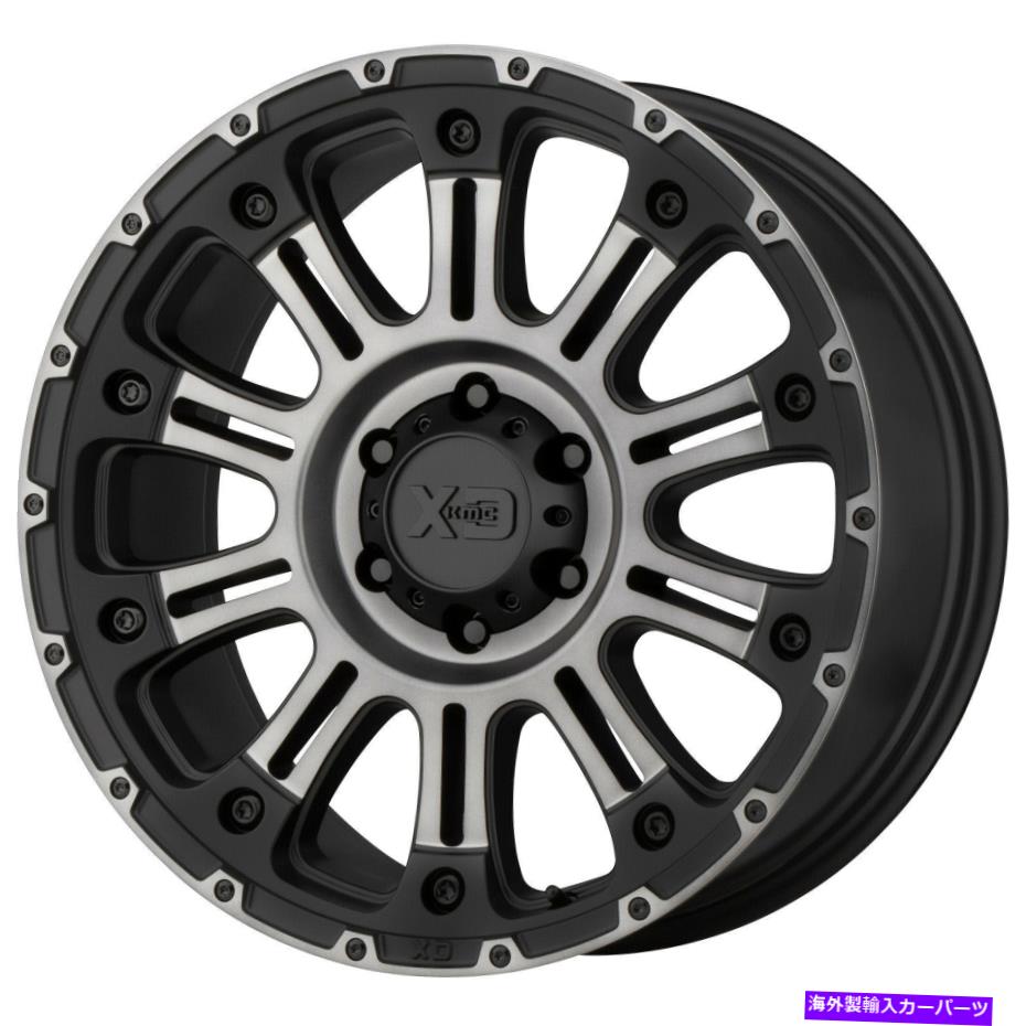 ホイール　４本セット 17x9 XD XD829 HOSS II 5x5/5x127 -12ブラックグレーホイールリムセット（4）72.56 17x9 XD XD829 Hoss II 5x5/5x127 -12 Black Gray Wheels Rims Set(4) 72.56【並行輸入品】