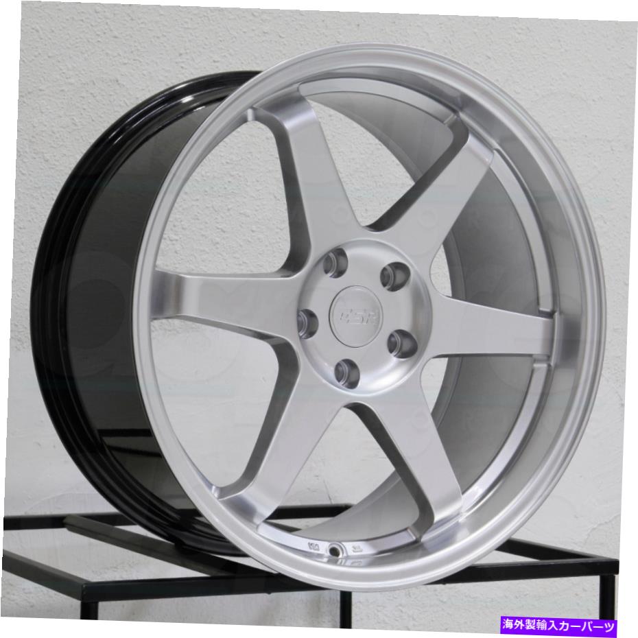 ホイール 4本セット 19x8.5/19x9.5 ESR SR07 SR7 5x114.3 30/35ハイパーシルバーホイールリムセット(4)73.1/72 19x8.5/19x9.5 ESR SR07 SR7 5x114.3 30/35 Hyper Silver Wheels Rims Set(4) 73.1/72【並行輸入品】