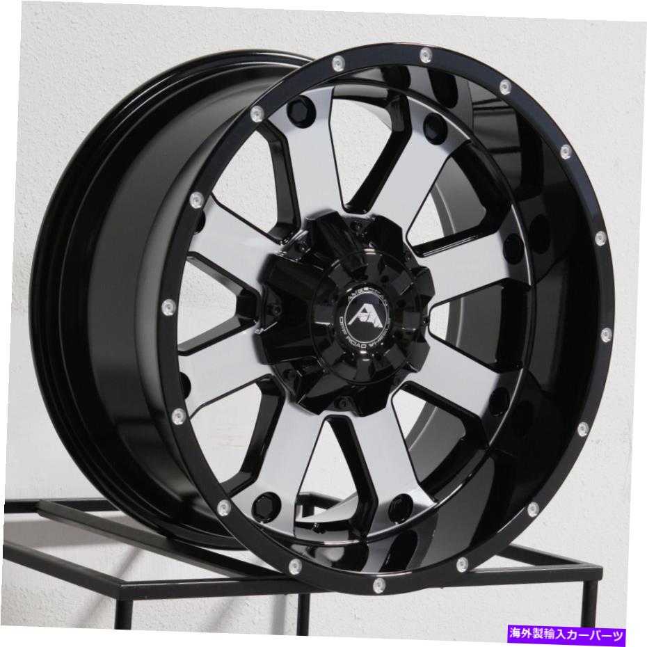 ホイール　４本セット 20x10 American Off -Road A108 6x135/6x5.5 -24ブラック機械加工ホイールリムセット（4）1 20x10 American Off-Road A108 6x135/6x5.5 -24 Black Machined Wheels Rims Set(4) 1【並行輸入品】
