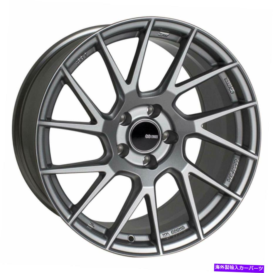 ホイール 4本セット 18x9.5 enkei tm7 5x114.3 15ハイパーグレーホイールリムセット(4) 18x9.5 Enkei TM7 5x114.3 15 Hyper Grey Wheels Rims Set(4)【並行輸入品】
