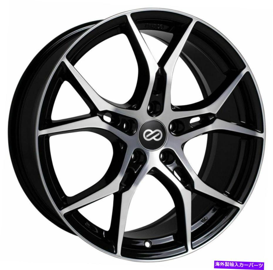 ホイール　４本セット 18x8 Enkei Vulcan 5x114.3 45ブラック機械加工ホイールリムセット（4） 18x8 Enkei VULCAN 5x114.3 45 Black Machined Wheels Rims Set(4)【並行輸入品】 311,801円