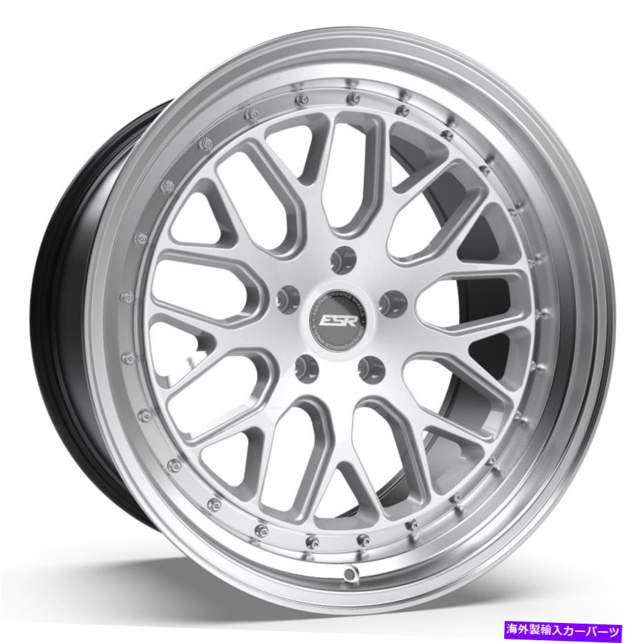 ホイール　４本セット 18x10.5 ESR CS01 CS1 5x114.3 22ハイパーシルバーホイールリムセット（4）73.1 18x10.5 ESR CS01 CS1 5x114.3 22 Hyper Silver Wheels Rims Set(4) 73.1【並行輸入品】｜Us Custom Parts Shop USDM