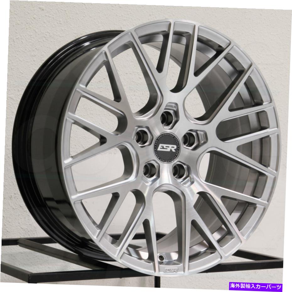 ホイール　４本セット 18x8.5 ESR RF11 5x114.3 30シルバーホイールリムセット（4）73.1 18x8.5 ESR RF11 5x114.3 30 Silver Wheels Rims Set(4) 73.1【並行輸入品】