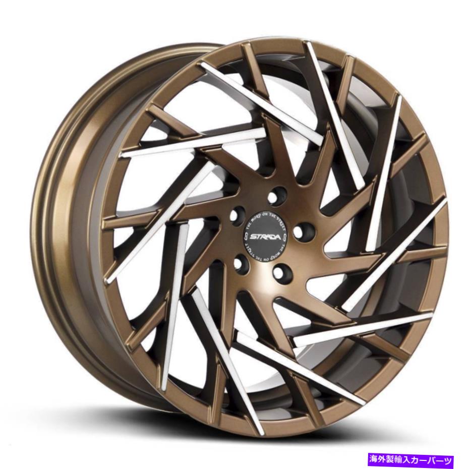 ホイール 4本セット 22x9 Strada S64 Nido 5x114.3 35ブロンズホイールリムセット(4)72.6 22x9 Strada S64 Nido 5x114.3 35 Bronze Wheels Rims Set(4) 72.6【並行輸入品】|Us Custom Parts Shop USDM