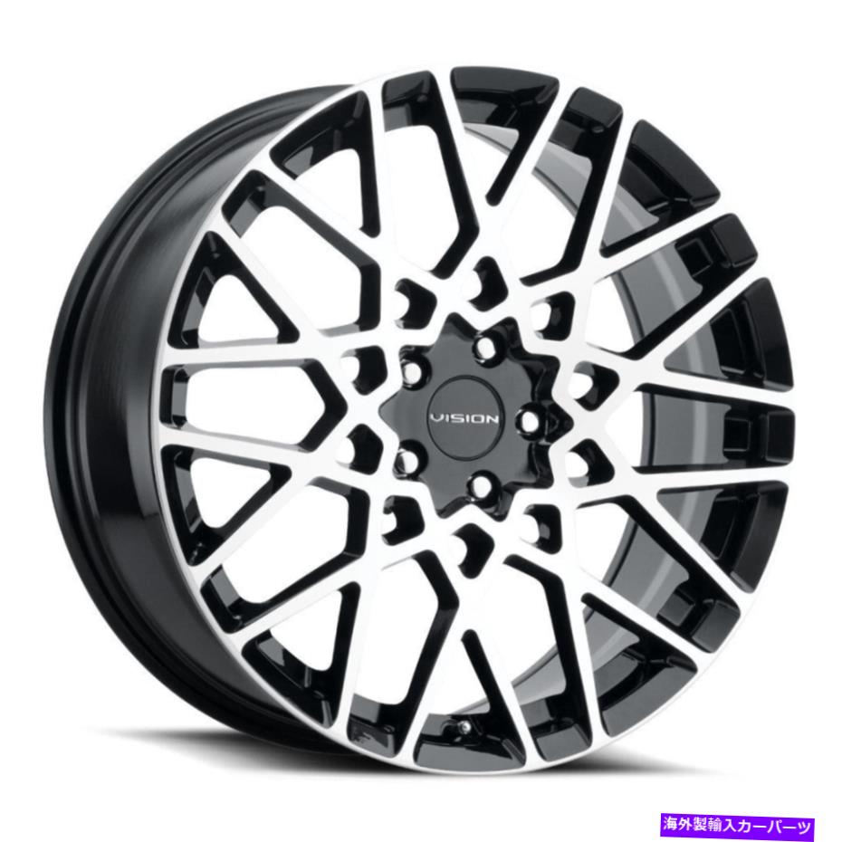 ホイール　４本セット 20x8.5 Vision 474 Recoil 5x120 35ブラック機械加工ホイールリムセット（4）73.1 20x8.5 Vision 474 Recoil 5x120 35 Black Machined Wheels Rims Set(4) 73.1【並行輸入品】｜Us Custom Parts Shop USDM