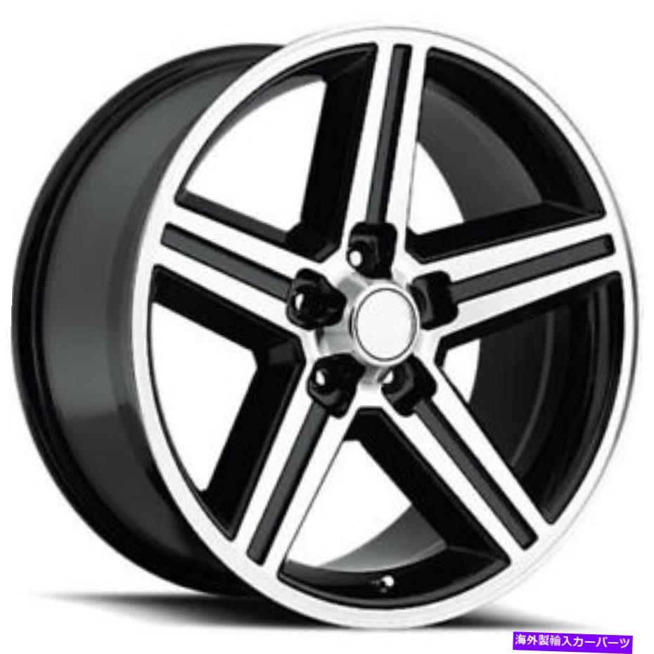 ホイール　４本セット 20x8.5 Strada Replica R148 IROC 5x114.3 35ブラックマシンホイールリムセット（4）72.6 20x8.5 Strada Replica R148 Iroc 5x114.3 35 Black Machine Wheels Rims Set(4) 72.6【並行輸入品】