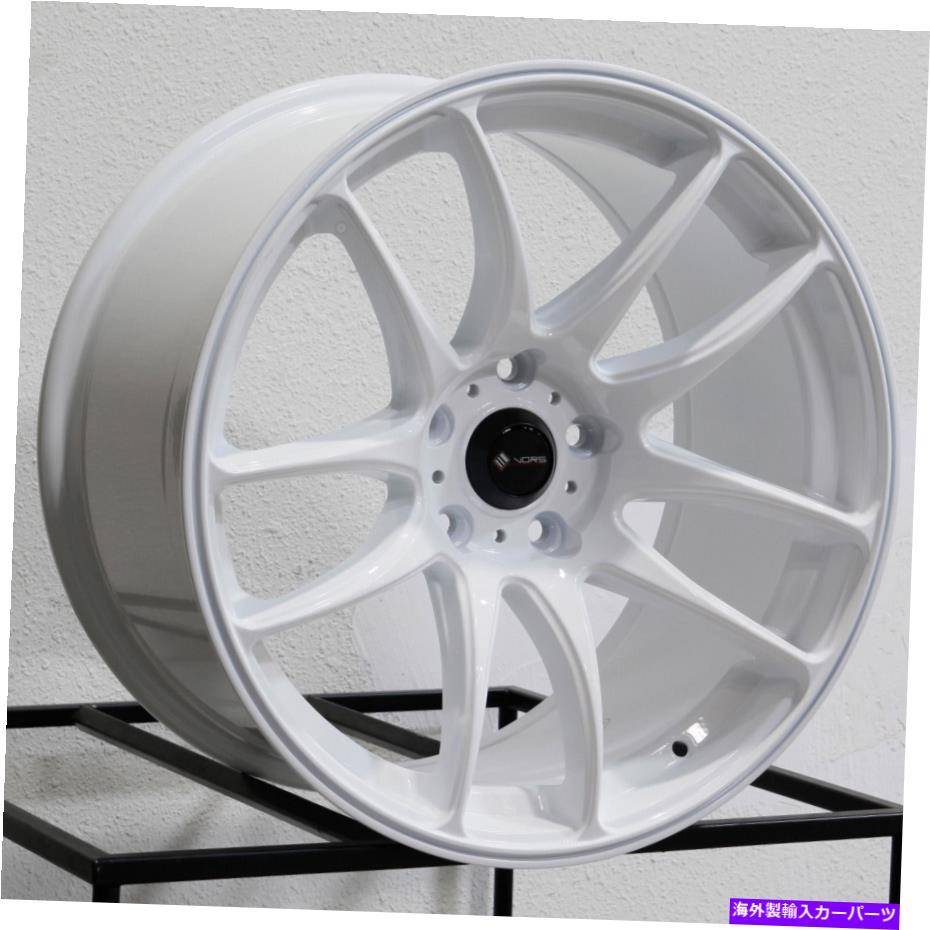 ホイール　４本セット 19x9.5 VORS TR4 5x110 35ホワイトホイールリムセット（4）73.1 19x9.5 Vors TR4 5x110 35 White Wheels Rims Set(4) 73.1【並行輸入品】