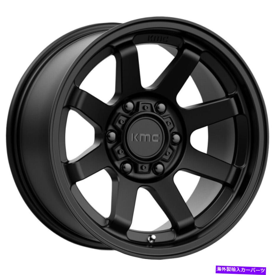 ホイール　４本セット 17x9 kmc km723トレイル6x5.5/6x139.7 -12サテンブラックホイールリムセット（4）106.1 17x9 KMC KM723 Trail 6x5.5/6x139.7 -12 Satin Black Wheels Rims Set(4) 106.1【並行輸入品】