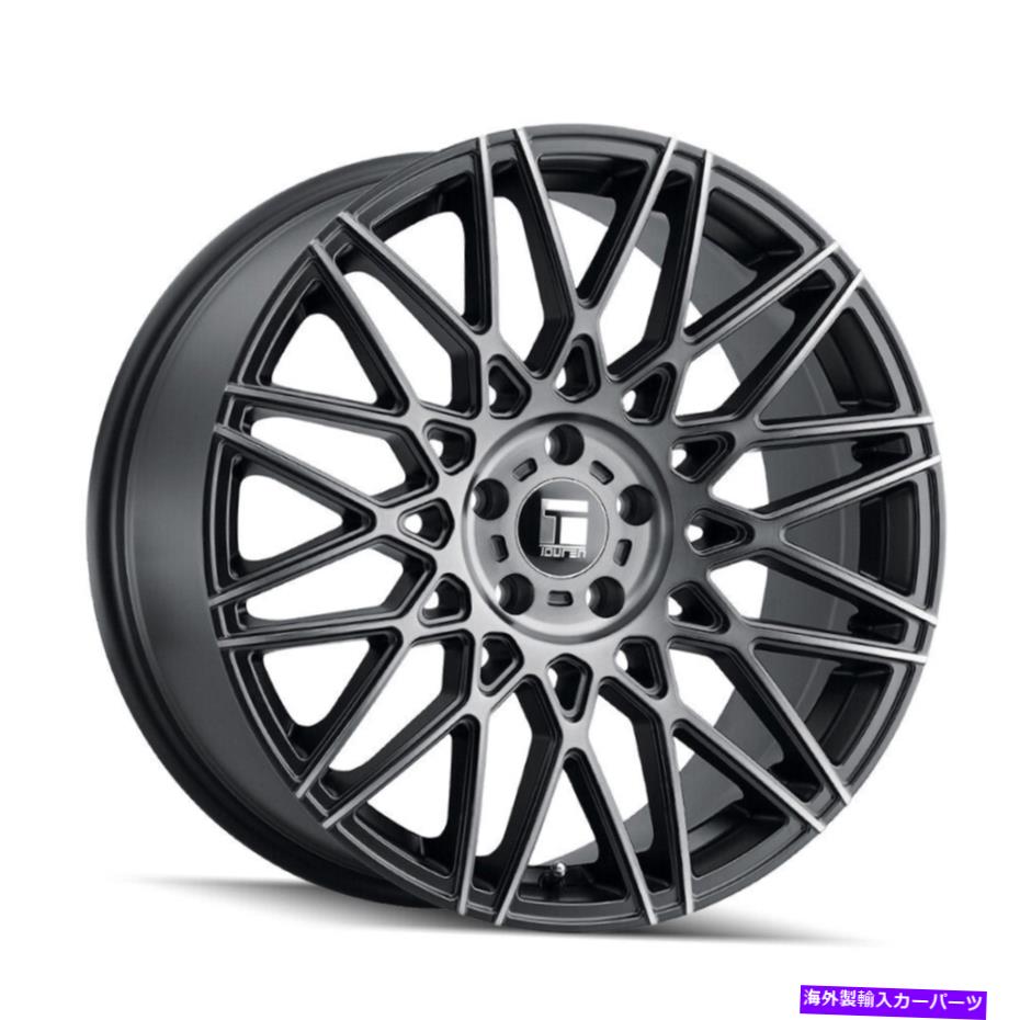 ホイール　４本セット 18x8 Touren 3278 TR78 5x108 40ブラックチントホイールリムセット（4）63.5 18x8 Touren 3278 TR78 5x108 40 Black Tint Wheels Rims Set(4) 63.5【並行輸入品】