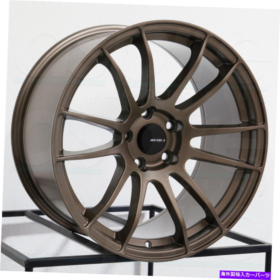 ホイール　４本セット 19x9.5 avid1 av20カスタム5x120 22マットブロンズホイールリムセット（4）73.1 19x9.5 AVID1 AV20 Custom 5x120 22 Matte Bronze Wheels Rims Set(4) 73.1【並行輸入品】｜Us Custom Parts Shop USDM