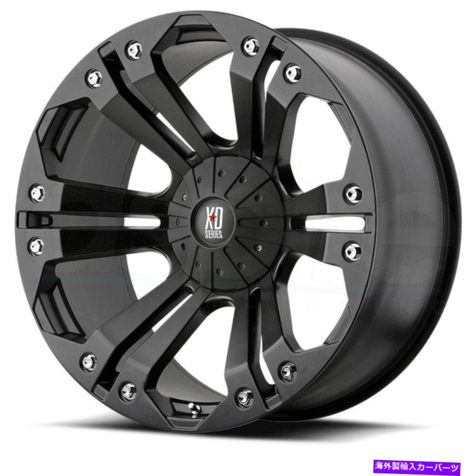 ホイール　４本セット 18x9 XD XD778モンスター5x5.5/5x139.7/5x150 35マットブラックホイールリムセット（4）110。 18x9 XD XD778 Monster 5x5.5/5x139.7/5x150 35 Matte Black Wheels Rims Set(4) 110.【並行輸入品】