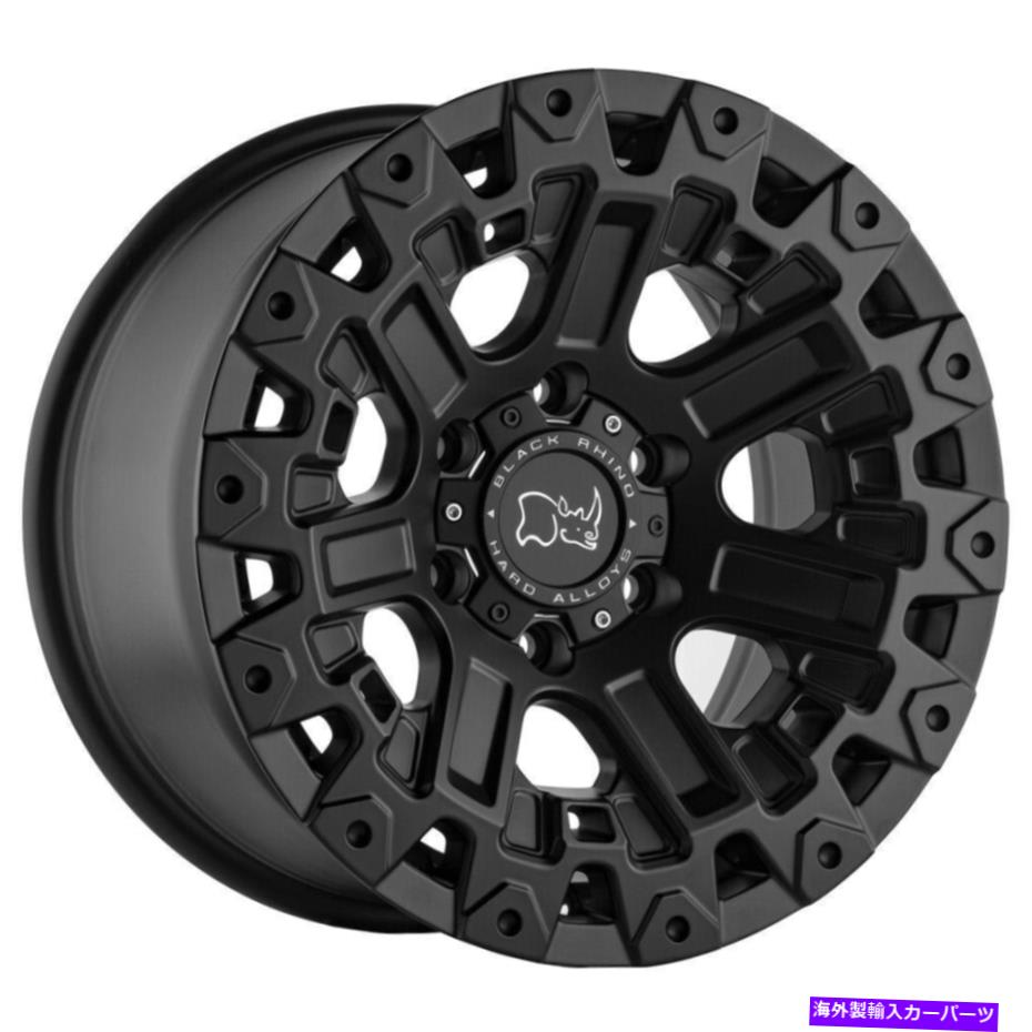 ホイール　４本セット 17x9.5ブラックサイオザーク6x135 12マットブラックホイールリムセット（4）87.1 17x9.5 Black Rhino Ozark 6x135 12 Matte Black Wheels Rims Set(4) 87.1【並行輸入品】