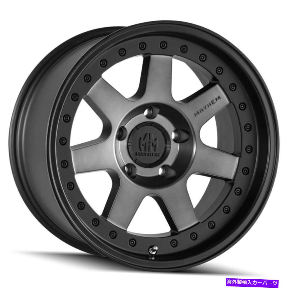ホイール　４本セット 17x9 Mayhem 8300 Prodigy 6x135 -6 Black Tint Wheels Rims set（4）87.1 17x9 Mayhem 8300 Prodigy 6x135 -6 Black Tint Wheels Rims Set(4) 87.1【並行輸入品】