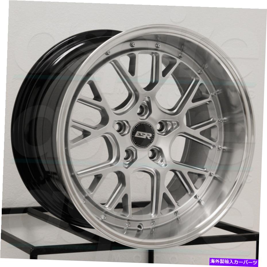 ホイール　４本セット 18x9.5 ESR CS11 5x114.3 35ハイパーシルバーホイールリムセット（4）73.1 18x9.5 ESR CS11 5x114.3 35 Hyper Silver Wheels Rims Set(4) 73.1【並行輸入品】