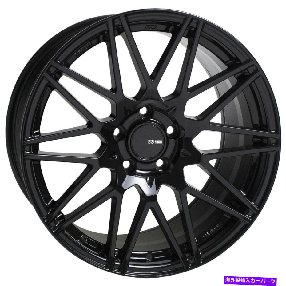 ホイール　４本セット 18x8.5 enkei tms 5x100 45ブラックペイントホイールリムセット（4） 18x8.5 Enkei TMS 5x100 45 Black Paint Wheels Rims Set(4)【並行輸入品】