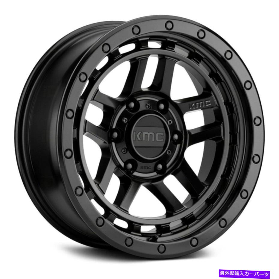 ホイール　４本セット 17x9 kmc km540 recon 6x5.5/6x139.7 -12サテンブラックホイールリムセット（4）106.1 17x9 KMC KM540 Recon 6x5.5/6x139.7 -12 Satin Black Wheels Rims Set(4) 106.1【並行輸入品】｜Us Custom Parts Shop USDM