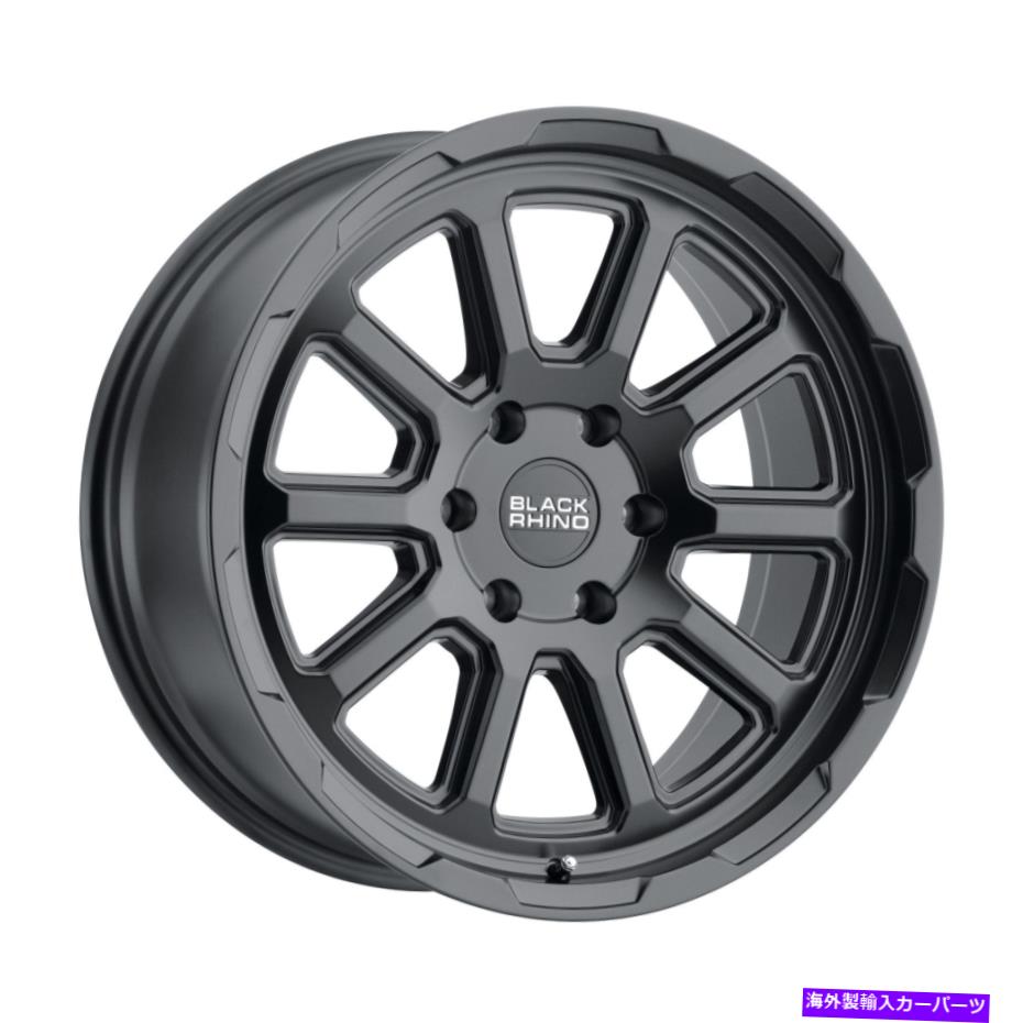 ホイール　４本セット 18x9.5ブラックサイチェイス5x5.5/5x139.7 0マットブラックホイールリムセット（4）78.1 18x9.5 Black Rhino Chase 5x5.5/5x139.7 0 Matte Black Wheels Rims Set(4) 78.1【並行輸入品】