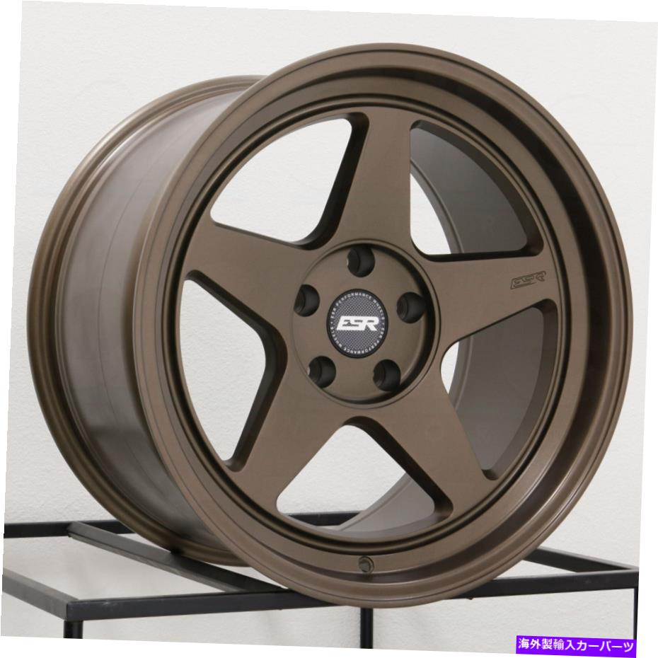 ホイール　４本セット 18x9.5/18x10.5 ESR CR5カスタム5x120 15/15ブロンズホイールリムセット（4）72.56 18x9.5/18x10.5 ESR CR5 Custom 5x120 15/15 Bronze Wheels Rims Set(4) 72.56【並行輸入品】