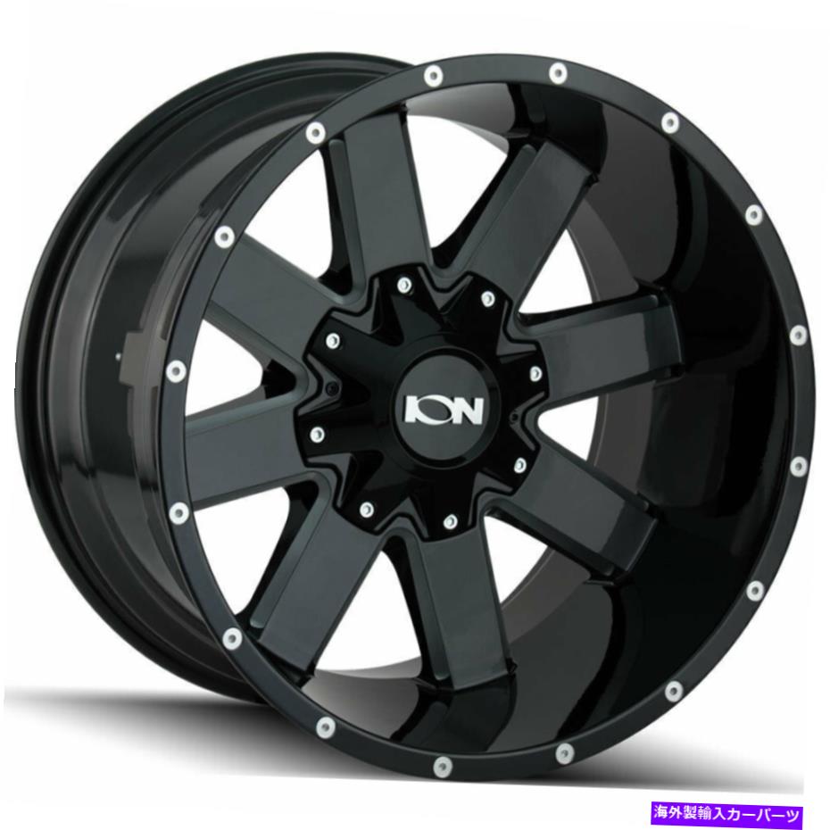 ホイール　４本セット 18x9イオン141 5x5/5x5.5 0ブラックホイールリムセット（4）87.1 18x9 Ion 141 5x5/5x5.5 0 Black Wheels Rims Set(4) 87.1【並行輸入品】