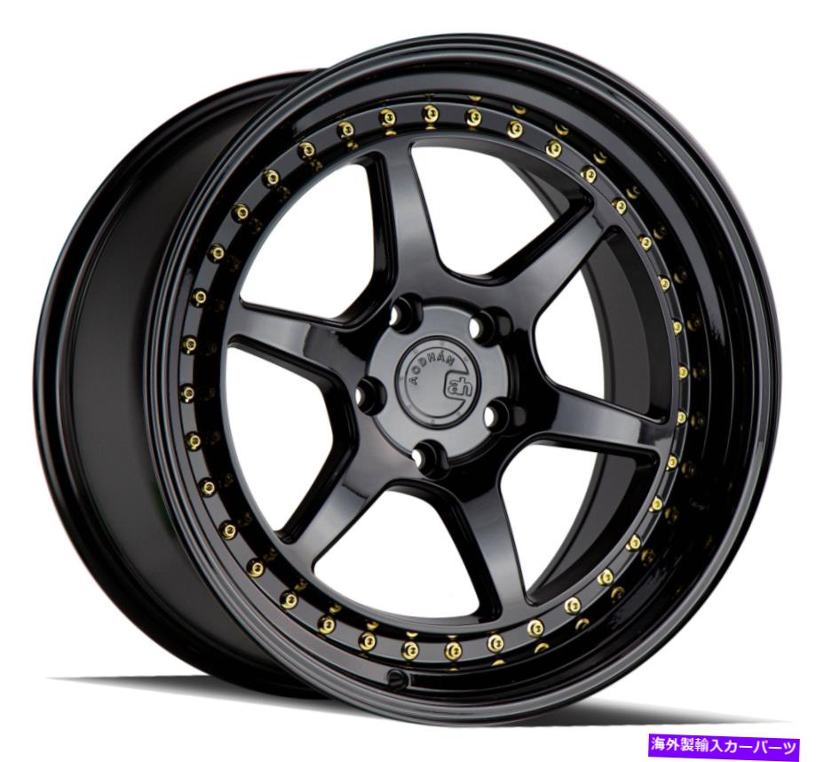 ホイール　４本セット 19x9.5/19x11 Aodhan DS09 DS9 5x114.3 15/22ブラックホイールリムセット（4）73.1 19x9.5/19x11 Aodhan DS09 DS9 5x114.3 15/22 Black Wheels Rims Set(4) 73.1【並行輸入品】