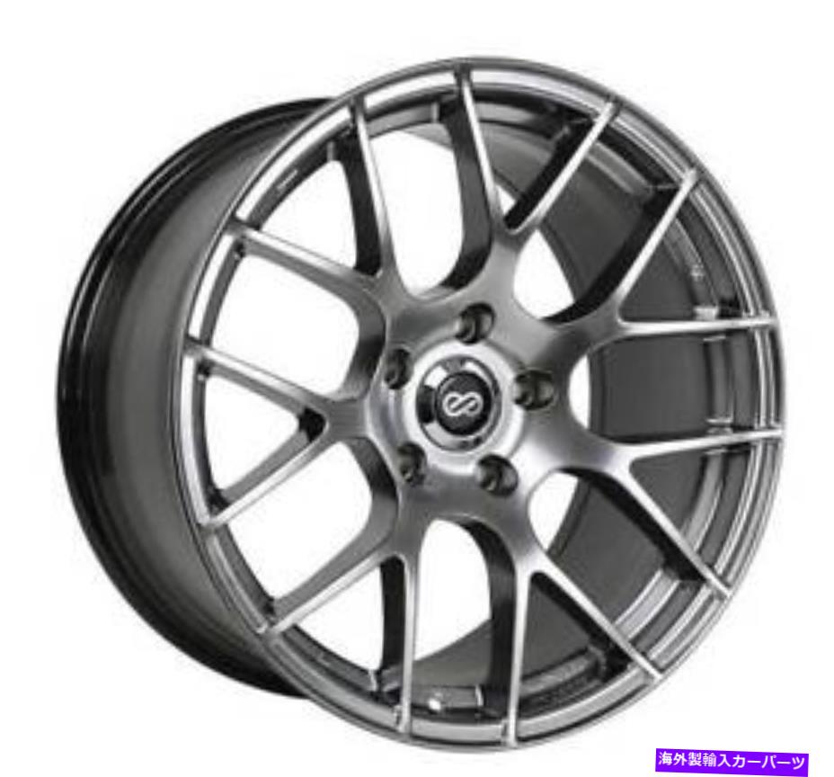ホイール　４本セット 18x8 Enkei Raijin 5x120 32ハイパーシルバーホイールリムセット（4） 18x8 Enkei RAIJIN 5x120 32 Hyper Silver Wheels Rims Set(4)【並行輸入品】