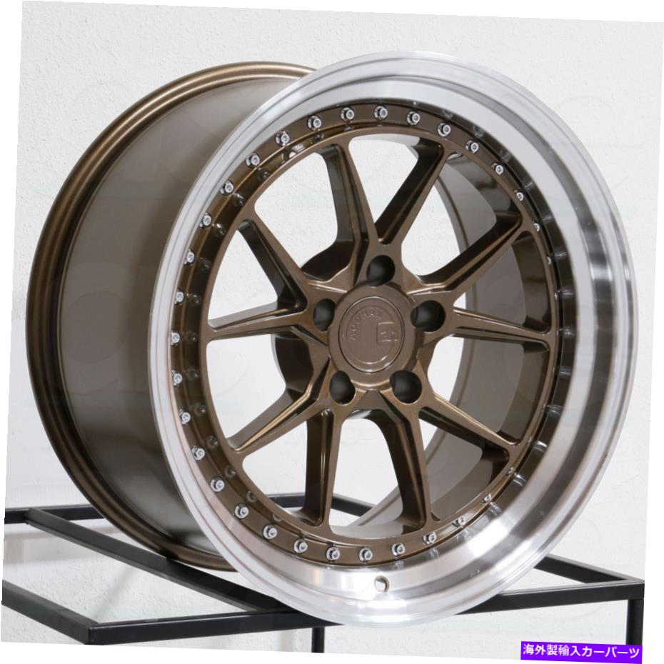 ホイール　４本セット 19x9.5/19x11 aodhan ds08 ds8 5x114.3 22/22ブロンズホイールリムセット（4）73.1 19x9.5/19x11 Aodhan DS08 DS8 5x114.3 22/22 Bronze Wheels Rims Set(4) 73.1【並行輸入品】