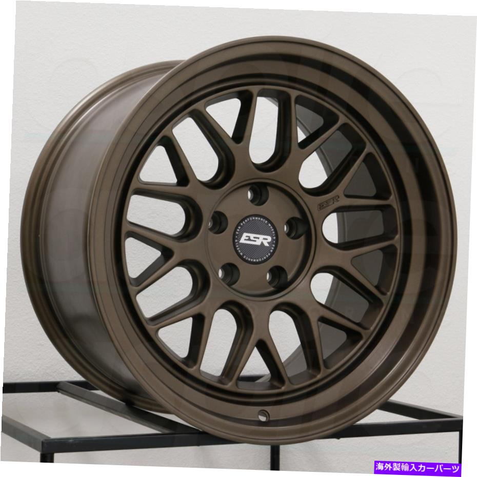 ホイール　４本セット 18x9.5/18x10.5 ESR CR1カスタム5x112 15/15ブロンズホイールリムセット（4）72.56 18x9.5/18x10.5 ESR CR1 Custom 5x112 15/15 Bronze Wheels Rims Set(4) 72.56【並行輸入品】