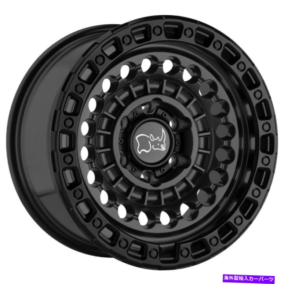 ホイール　４本セット 17x8.5ブラックサイセンチネル8x170 -18マットブラックホイールリムセット（4）125.1 17x8.5 Black Rhino Sentinel 8x170 -18 Matte Black Wheels Rims Set(4) 125.1【並行輸入品】