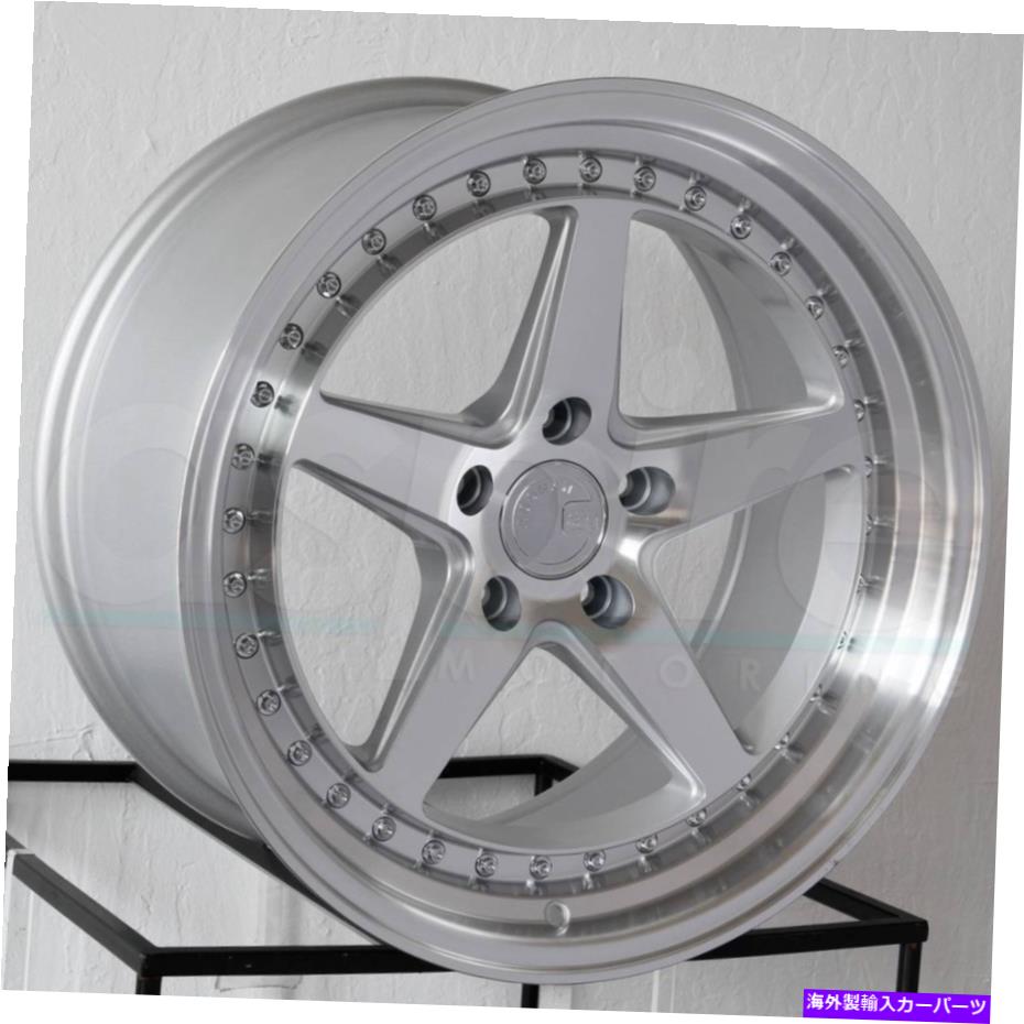 ホイール　４本セット 19x9.5 aodhan ds05 ds5 custom 5x112 22シルバーホイールリムセット（4）73.1 19x9.5 Aodhan DS05 DS5 Custom 5x112 22 Silver Wheels Rims Set(4) 73.1【並行輸入品】