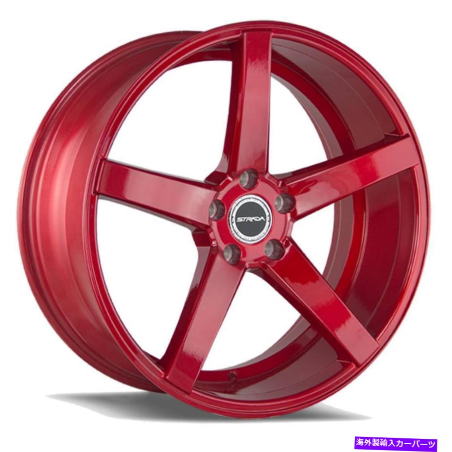 ホイール　４本セット 22x8.5 Strada S35 Perfetto 5x114.3 40 Candy Apple Red Wheels Rims Set（4）72.6 22x8.5 Strada S35 Perfetto 5x114.3 40 Candy Apple Red Wheels Rims Set(4) 72.6【並行輸入品】 322,146円