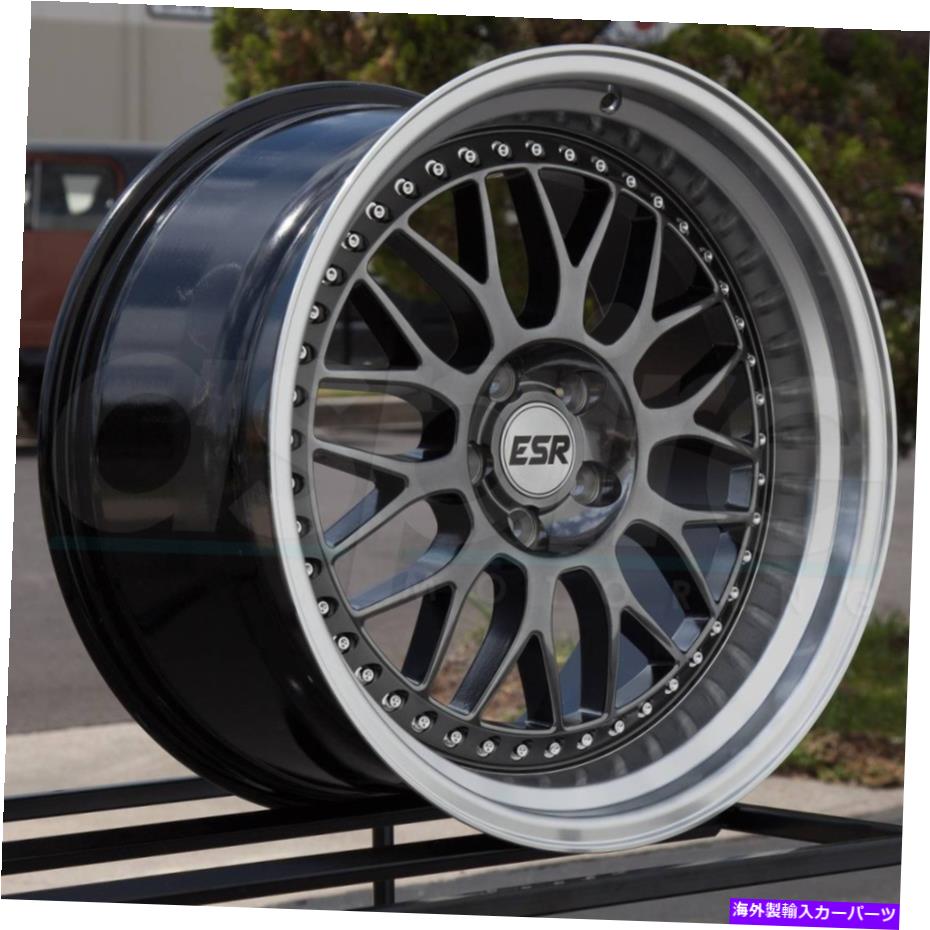 ホイール　４本セット 18x9.5/18x10.5 ESR SR01 SR1 5x120 22/22ガンメタルホイールリムセット（4）72.56合金 18x9.5/18x10.5 ESR SR01 SR1 5x120 22/22 Gun Metal Wheels Rims Set(4) 72.56 Alloy【並行輸入品】｜Us Custom Parts Shop USDM