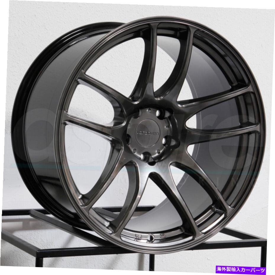 ホイール　４本セット 19x9.5 Vordoven forme 9 5x114.3 22ハイパーブラックホイールリムセット（4）73.1 19x9.5 Vordoven Forme 9 5x114.3 22 Hyper Black Wheels Rims Set(4) 73.1【並行輸入品】
