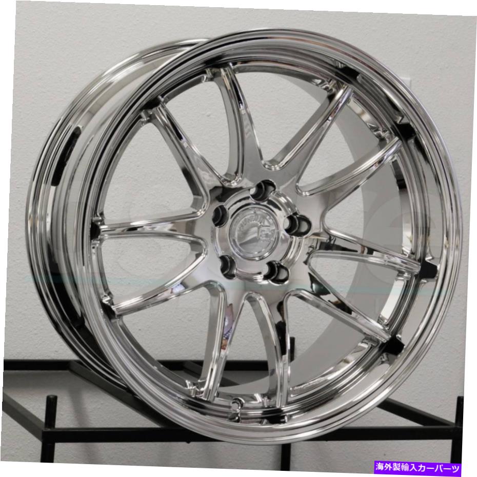 ホイール　４本セット 18x10.5 aodhan ds02 ds2カスタム5x120 22真空クロムホイールリムセット（4）73.1 18x10.5 Aodhan DS02 DS2 Custom 5x120 22 Vacuum Chrome Wheels Rims Set(4) 73.1【並行輸入品】｜Us Custom Parts Shop USDM