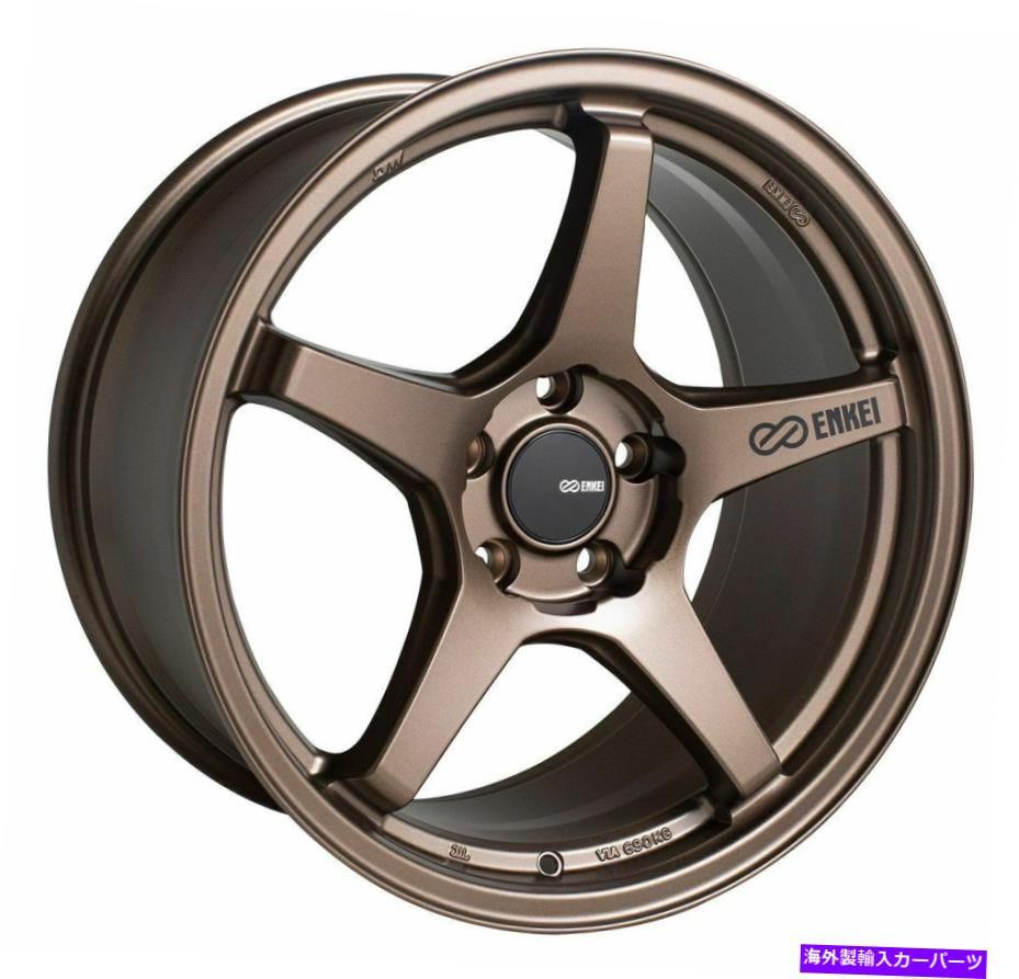ホイール　４本セット 18x8 enkei TS-5 5x100 45ブロンズペイントホイールリムセット（4） 18x8 Enkei TS-5 5x100 45 Bronze Paint Wheels Rims Set(4)【並行輸入品】