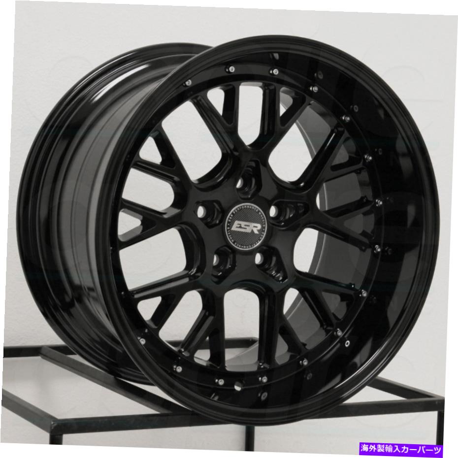 ホイール　４本セット 18x9.5 ESR CS11カスタム5x120 35グロスブラックホイールリムセット（4）72.6 18x9.5 ESR CS11 Custom 5x120 35 Gloss Black Wheels Rims Set(4) 72.6【並行輸入品】｜Us Custom Parts Shop USDM
