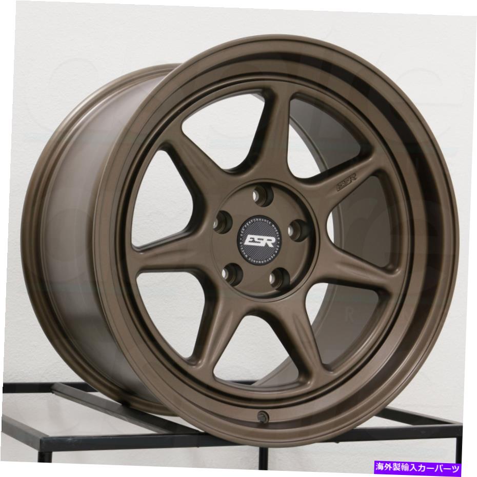 ホイール　４本セット 18x10.5 ESR CR7 5x114.3 22ブロンズホイールリムセット（4）72.56 18x10.5 ESR CR7 5x114.3 22 Bronze Wheels Rims Set(4) 72.56【並行輸入品】