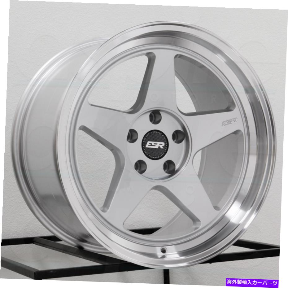 ホイール　４本セット 18x10.5 ESR CR5 5x114.3 22ハイパーシルバーホイールリムセット（4）72.56 18x10.5 ESR CR5 5x114.3 22 Hyper Silver Wheels Rims Set(4) 72.56【並行輸入品】 319,869円