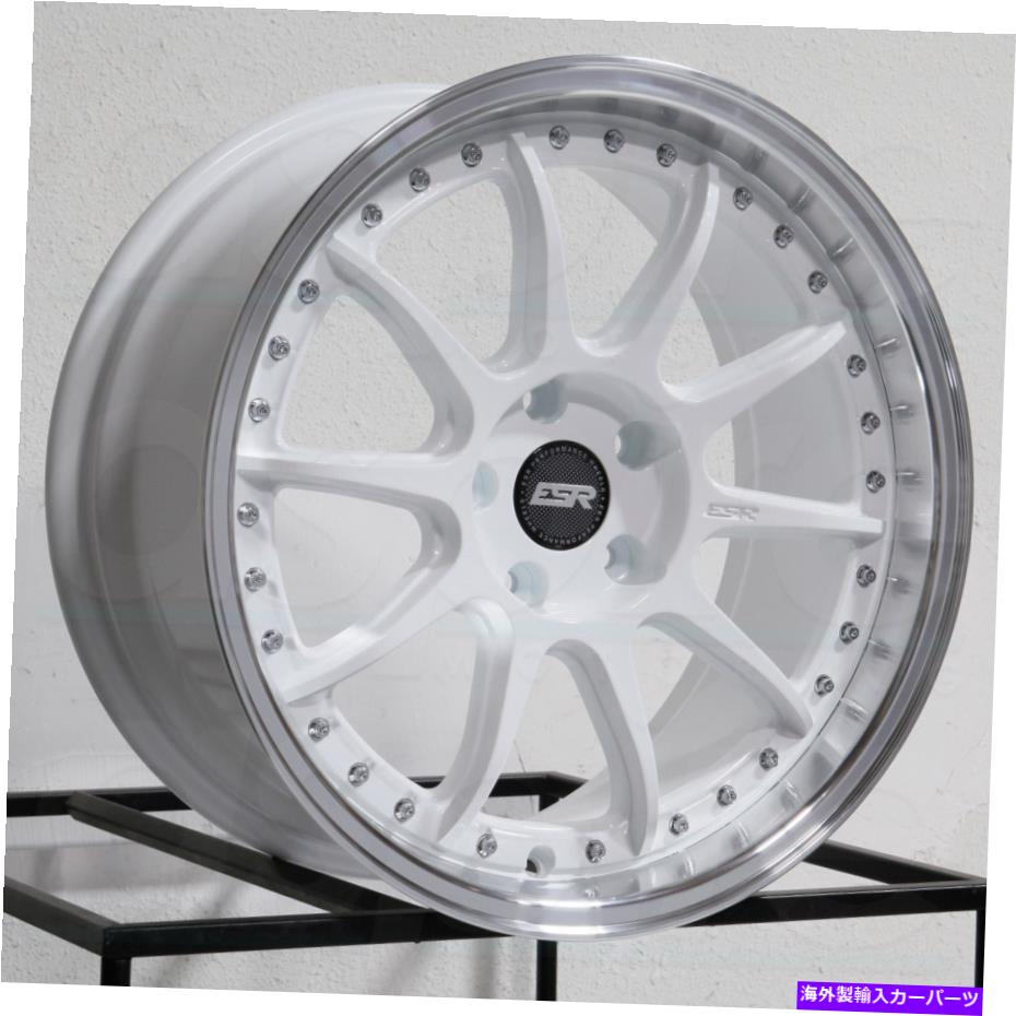 ホイール　４本セット 19x8.5 ESR CS12 5x114.3 30ホワイトホイールリムセット（4）72.56 19x8.5 ESR CS12 5x114.3 30 White Wheels Rims Set(4) 72.56【並行輸入品】｜Us Custom Parts Shop USDM