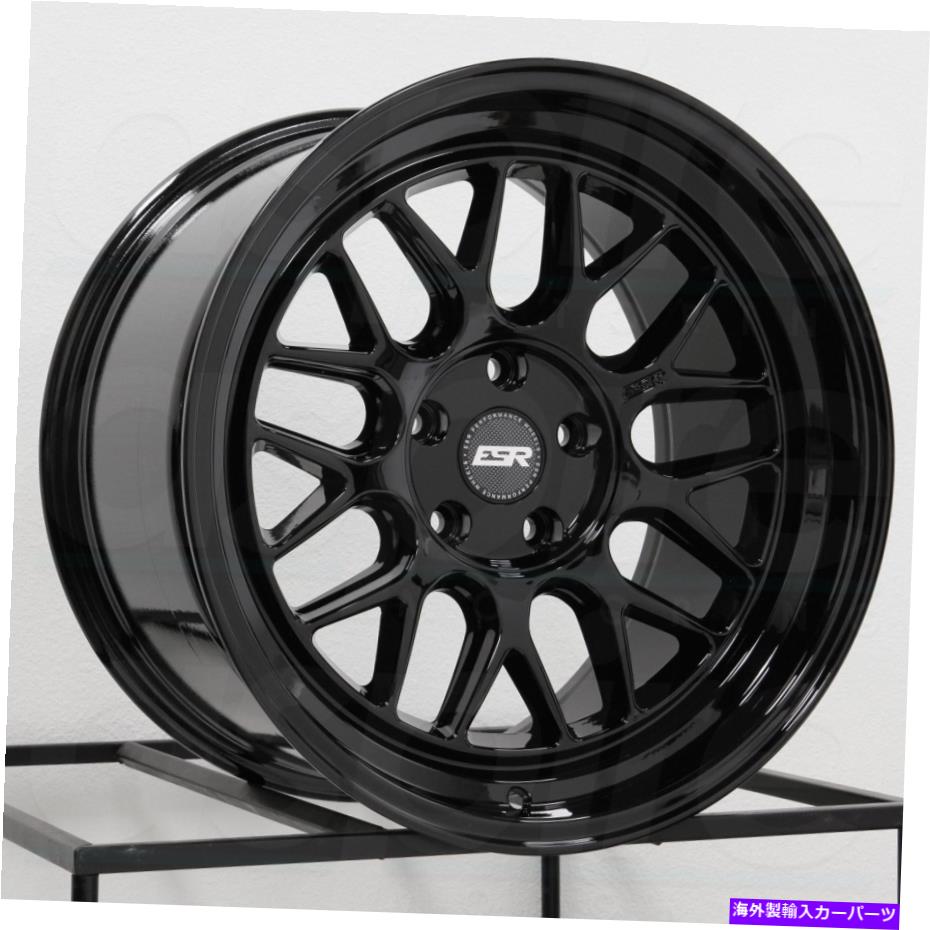 ホイール 4本セット 18x10.5 ESR CR1 5x114.3 30ブラックホイールリムセット(4)72.56 18x10.5 ESR CR1 5x114.3 30 Black Wheels Rims Set(4) 72.56【並行輸入品】|Us Custom Parts Shop USDM