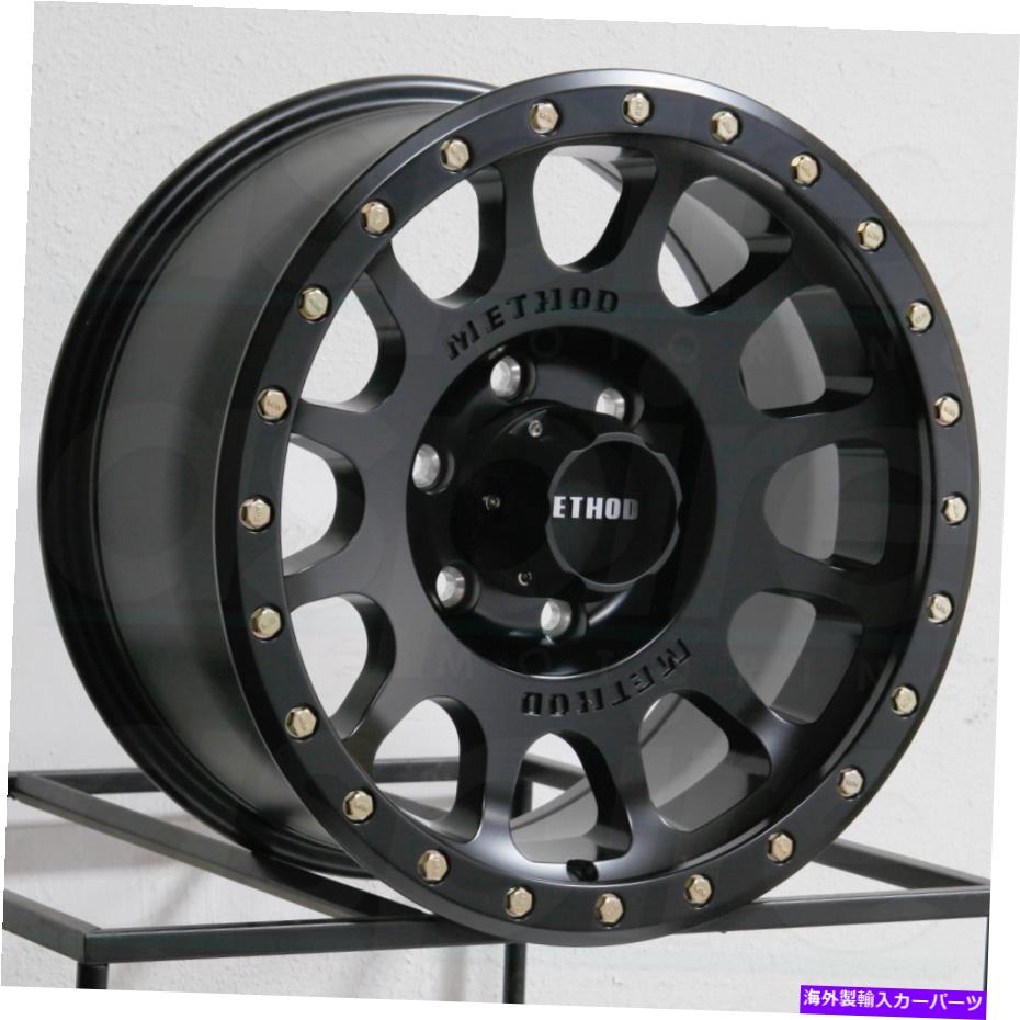 ホイール 4本セット 17x8.5メソッドMR305 NV 5x150 0ブラックホイールリムセット(4)116.5 17x8.5 Method MR305 NV 5x150 0 Black Wheels Rims Set(4) 116.5【並行輸入品】