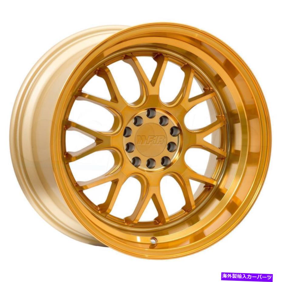 ホイール　４本セット F1R F21 V2 18x8.5 5x112/5x114.3 45マシンゴールドホイール（4）18インチリム F1R F21 v2 18x8.5 5x112/5x114.3 45 Machine Gold Wheels(4) 18" inch Rims【並行輸入品】｜Us Custom Parts Shop USDM