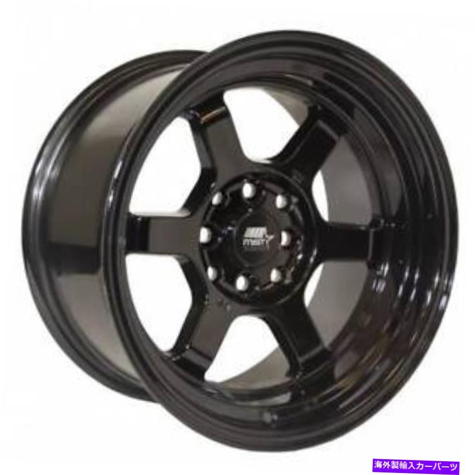 ホイール　４本セット MSTタイム攻撃16x8 4x100 20ブラックホイール（4）73.1 16インチリム MST Time Attack 16x8 4x100 20 Black Wheels(4) 73.1 16\