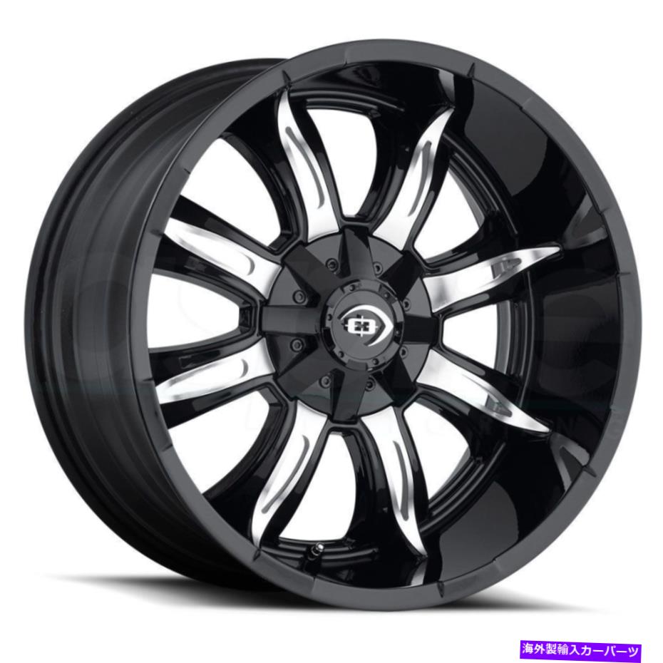 ホイール　４本セット Vision 423 Manic 17x9 5x114.3/5x5 12黒機械加工ホイール（4）83 17 \