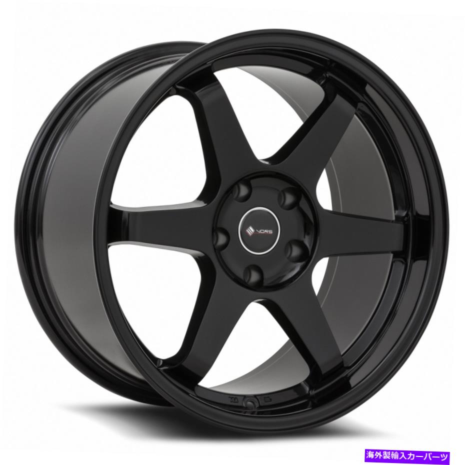 ホイール　４本セット Vors TR37 18x9.5 5x110 35ブラックホイール（4）73.1 18インチリム Vors TR37 18x9.5 5x110 35 Black Wheels(4) 73.1 18\